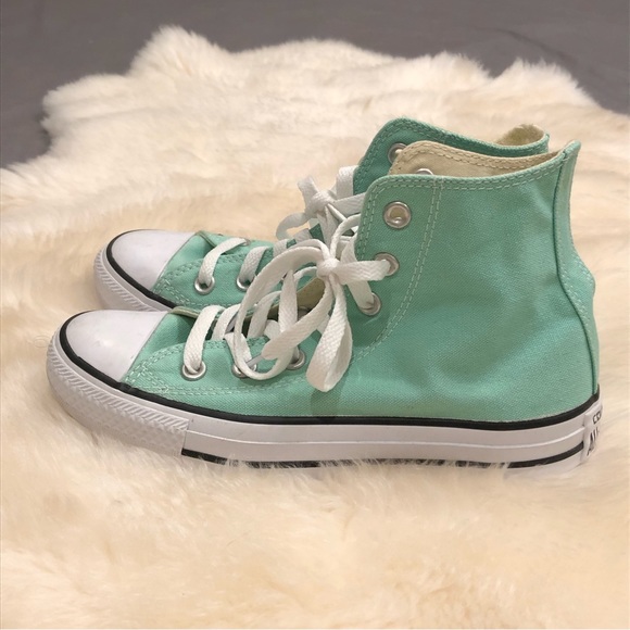 CONVERSE All-Star Mint Green Hi Top - Picture 3 of 11